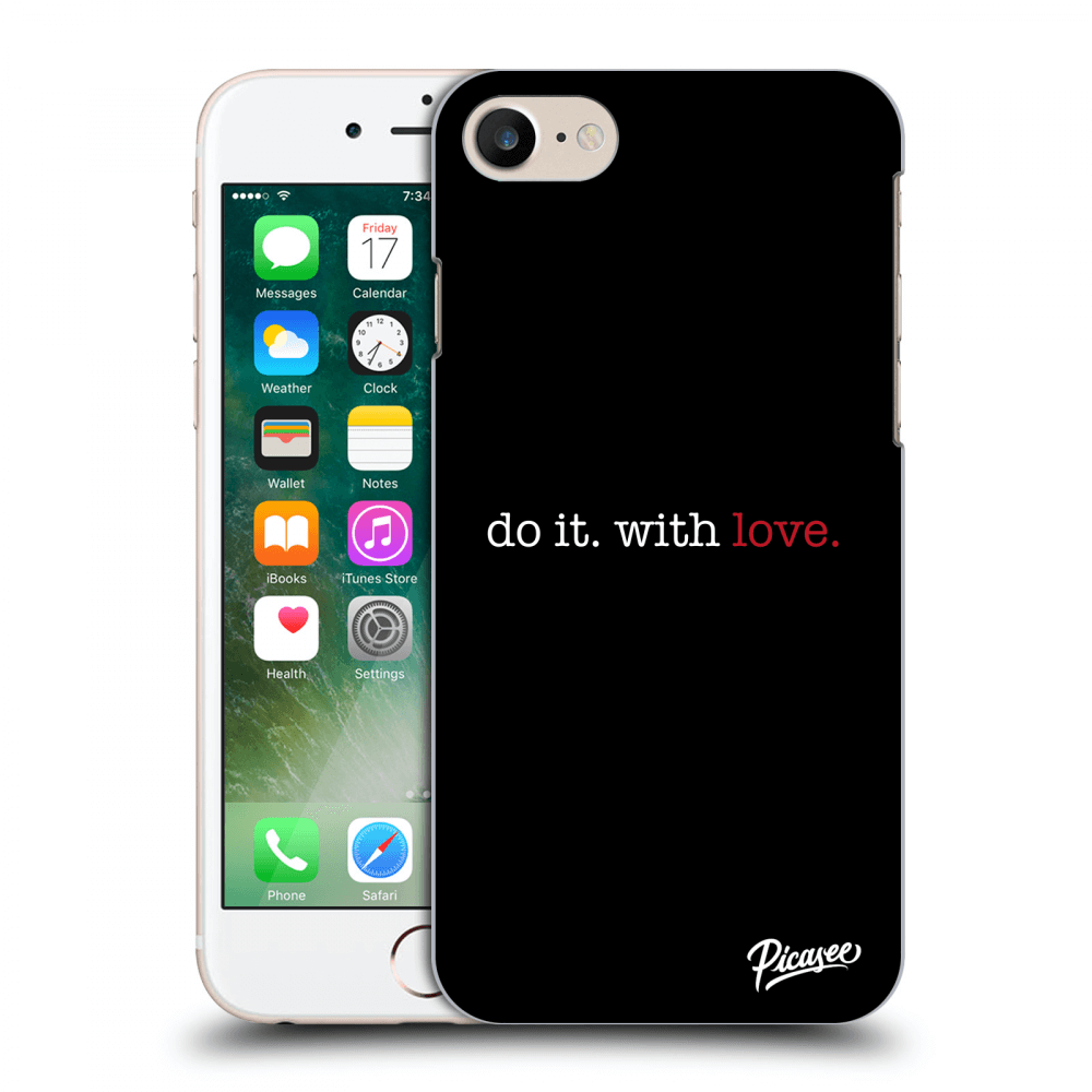 Picasee silikónový prehľadný obal pre Apple iPhone 7 - Do it. With love.