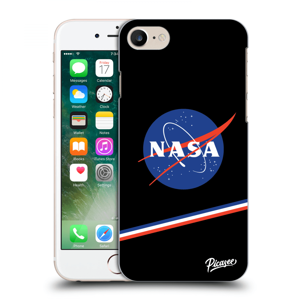 Picasee silikónový prehľadný obal pre Apple iPhone 7 - NASA Original