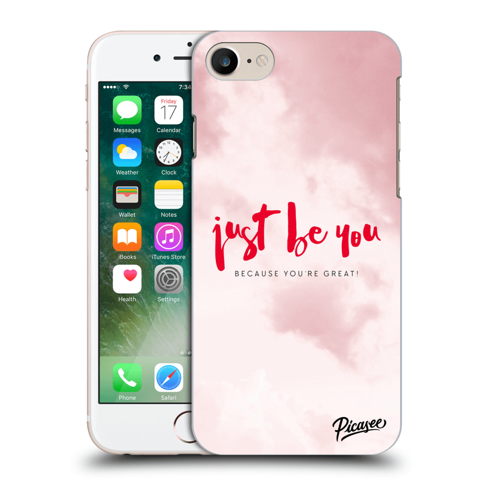 Picasee plastový prehľadný obal pre Apple iPhone 7 - Just be you