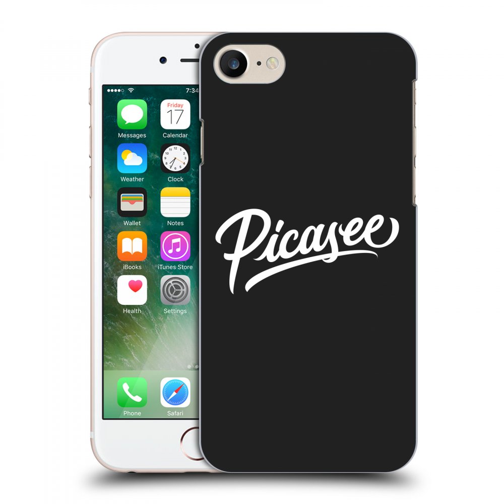 Picasee silikónový čierny obal pre Apple iPhone 7 - Picasee - White