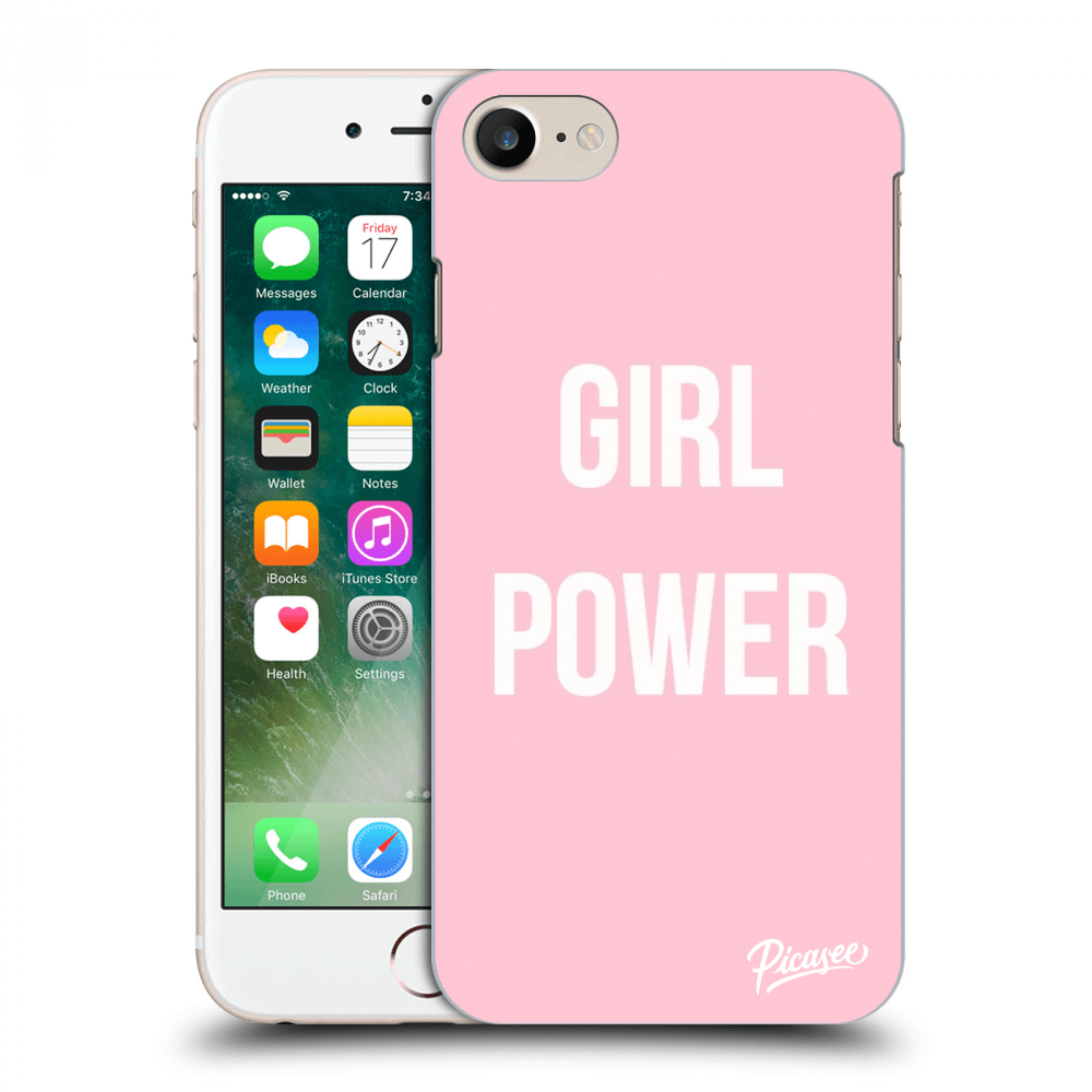 Picasee silikónový prehľadný obal pre Apple iPhone 7 - Girl power