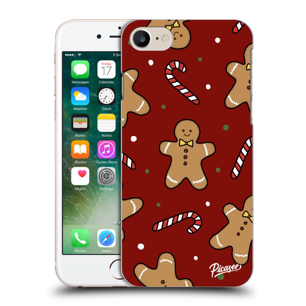 Picasee silikónový prehľadný obal pre Apple iPhone 7 - Gingerbread 2