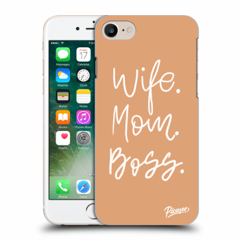 Picasee silikónový prehľadný obal pre Apple iPhone 7 - Boss Mama