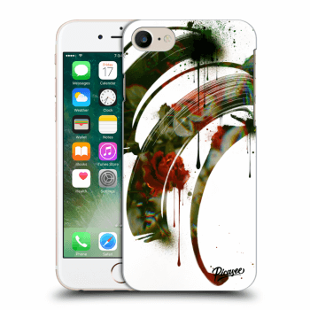 Picasee silikónový prehľadný obal pre Apple iPhone 7 - Roses white