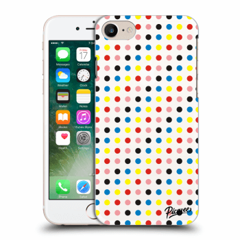 Picasee silikónový mliečny obal pre Apple iPhone 7 - Colorful dots