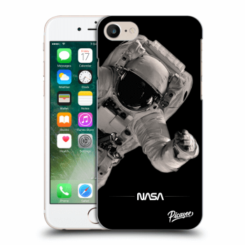Picasee silikónový čierny obal pre Apple iPhone 7 - Astronaut Big
