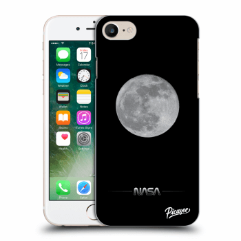 Picasee silikónový čierny obal pre Apple iPhone 7 - Moon Minimal
