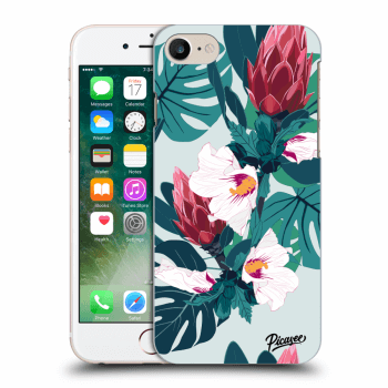 Picasee silikónový prehľadný obal pre Apple iPhone 7 - Rhododendron