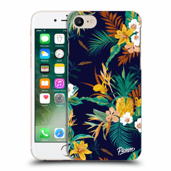 Picasee silikónový čierny obal pre Apple iPhone 7 - Pineapple Color