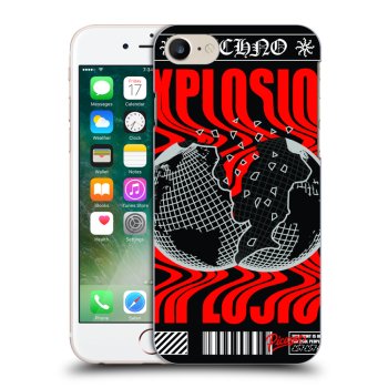 Picasee silikónový čierny obal pre Apple iPhone 7 - EXPLOSION