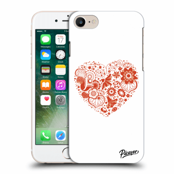 Picasee silikónový prehľadný obal pre Apple iPhone 7 - Big heart