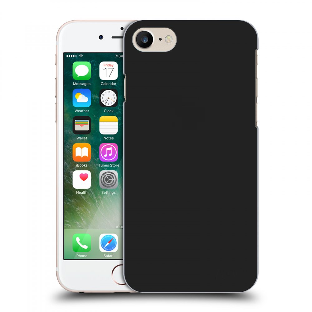 Picasee silikónový čierny obal pre Apple iPhone 7 - Clear