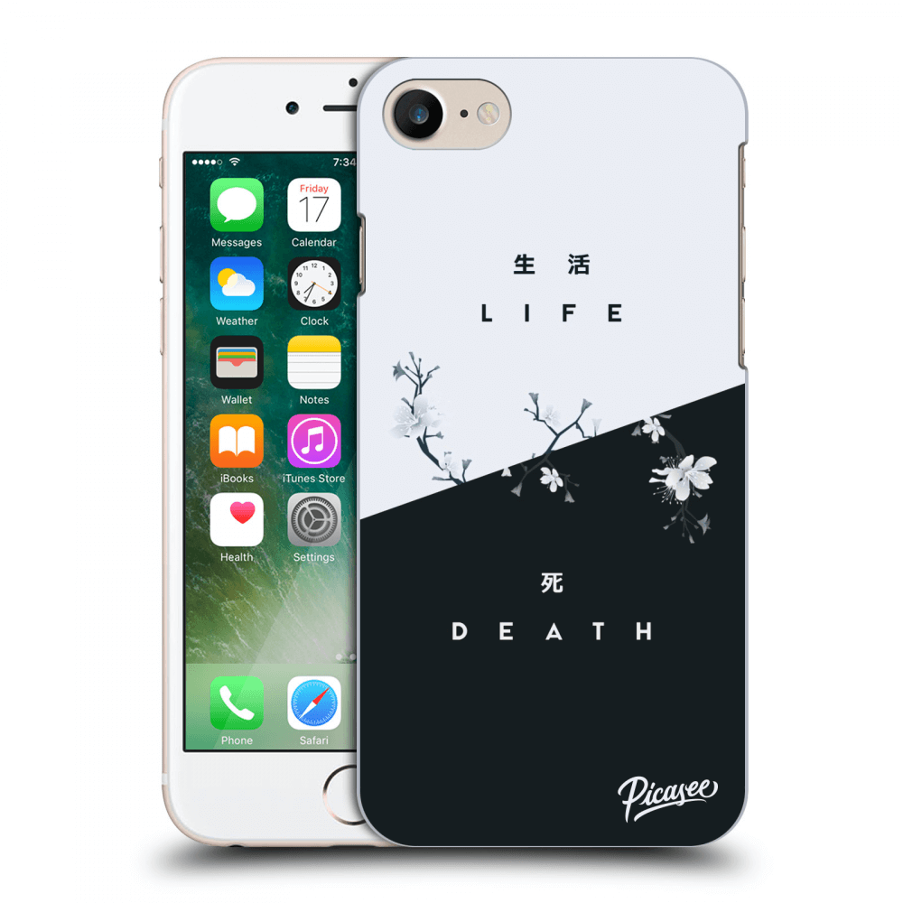 Picasee silikónový prehľadný obal pre Apple iPhone 7 - Life - Death