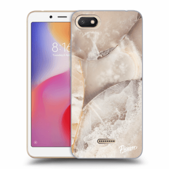 Picasee silikónový prehľadný obal pre Xiaomi Redmi 6A - Cream marble