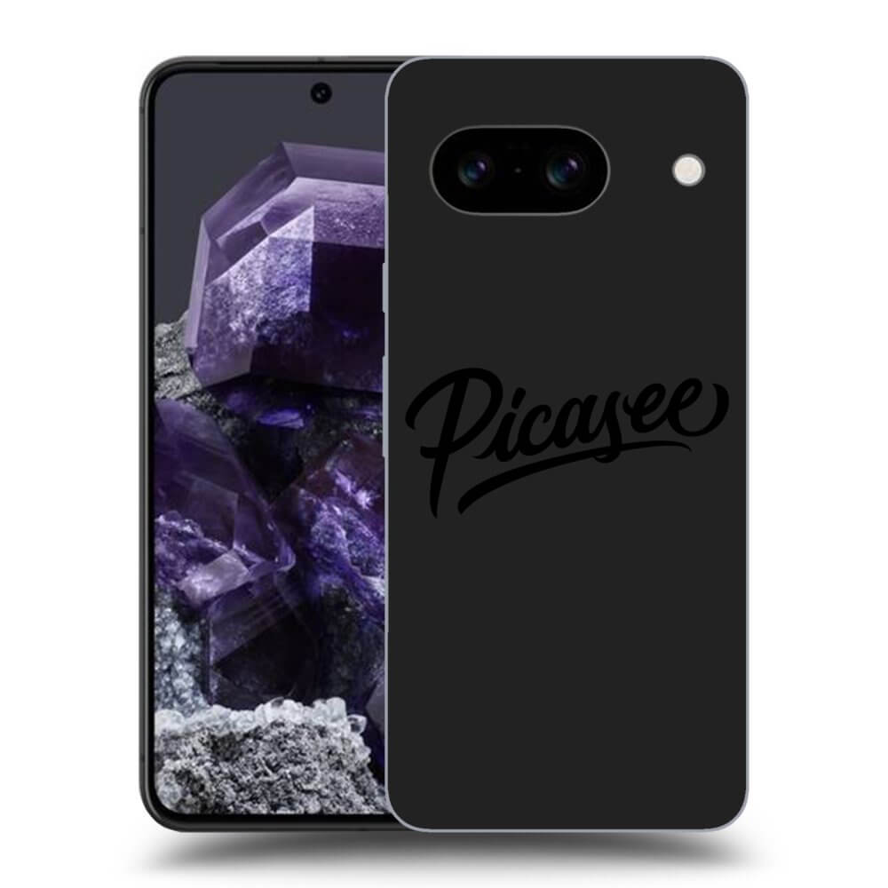 Picasee silikónový čierny obal pre Google Pixel 8a - Picasee - old logo - black