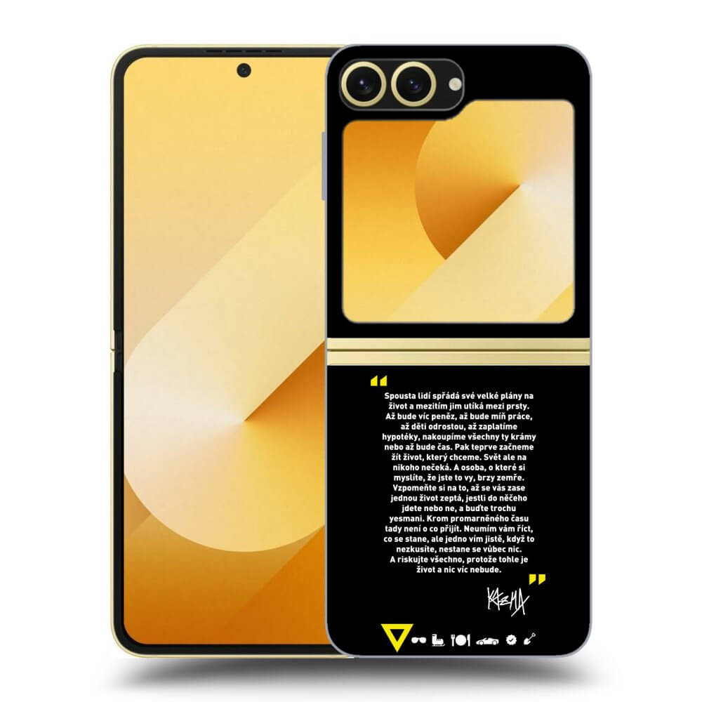 Picasee ULTIMATE CASE pro Samsung Galaxy Z Flip6 5G - Kazma - BUĎTE TROCHU YESMANI