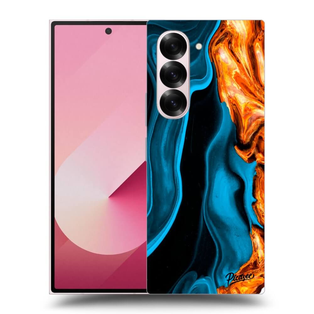 Picasee ULTIMATE CASE pro Samsung Galaxy Z Fold 6 5G - Gold blue