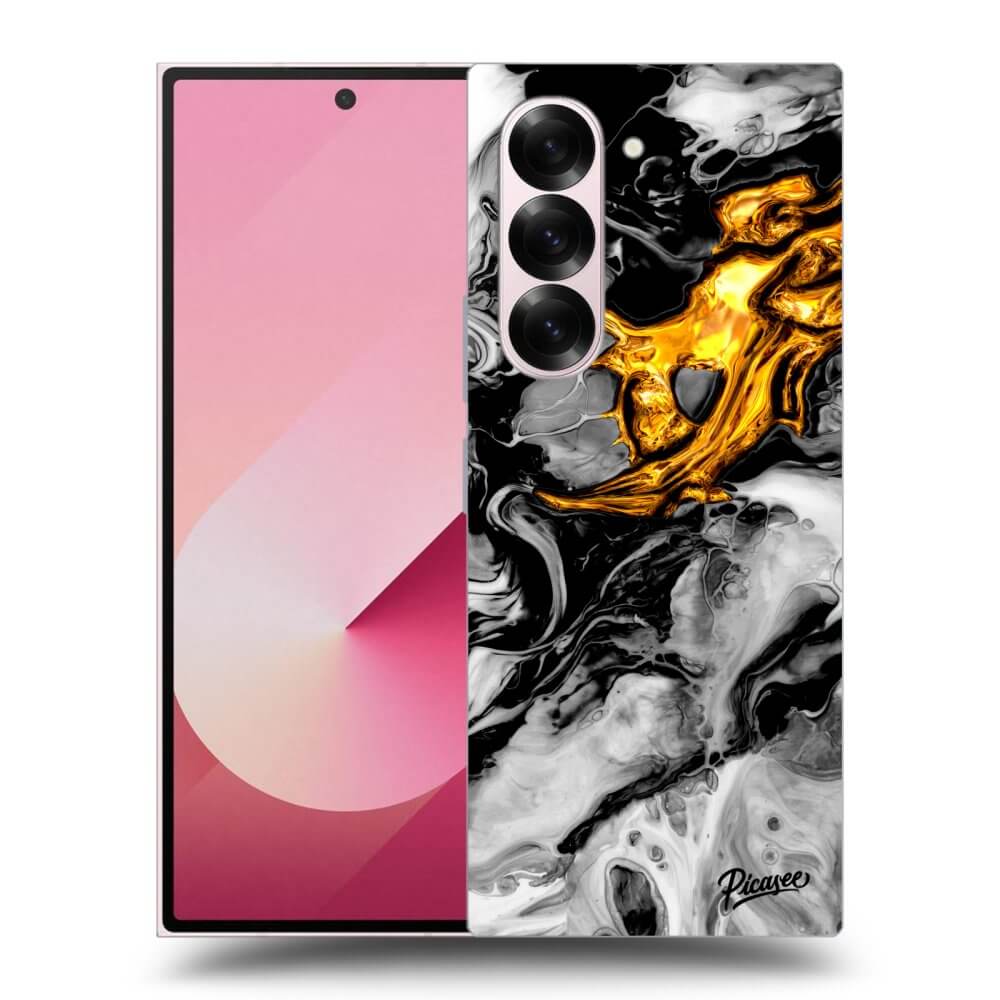 Picasee ULTIMATE CASE pro Samsung Galaxy Z Fold 6 5G - Black Gold 2