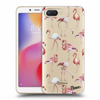 Picasee silikónový prehľadný obal pre Xiaomi Redmi 6 - Flamingos
