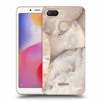 Picasee silikónový prehľadný obal pre Xiaomi Redmi 6 - Cream marble