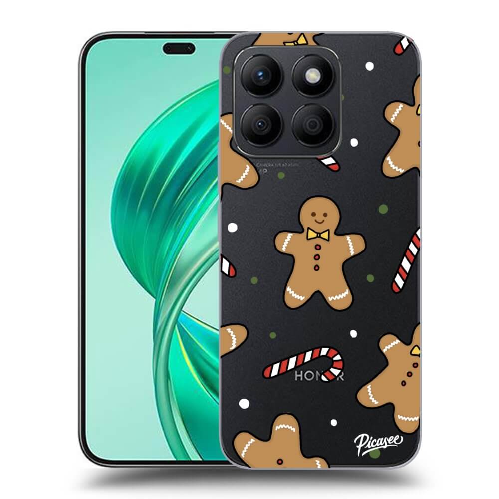 Picasee silikónový prehľadný obal pre Honor X8c - Gingerbread