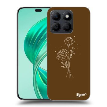 Obal pre Honor X8c - Brown flowers