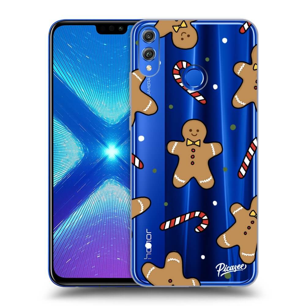Picasee silikónový prehľadný obal pre Honor 8X - Gingerbread