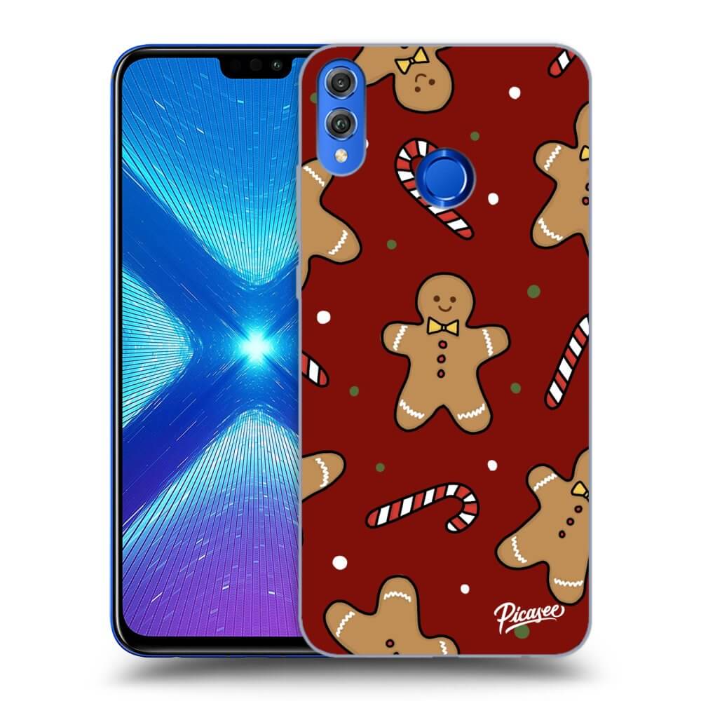 Picasee silikónový prehľadný obal pre Honor 8X - Gingerbread 2