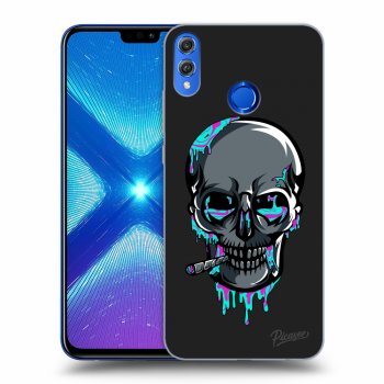 Picasee silikónový čierny obal pre Honor 8X - EARTH - Lebka 3.0