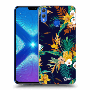 Picasee silikónový prehľadný obal pre Honor 8X - Pineapple Color
