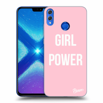 Picasee silikónový prehľadný obal pre Honor 8X - Girl power