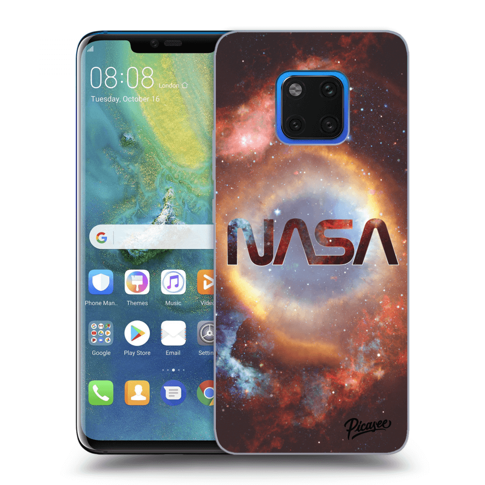Picasee silikónový čierny obal pre Huawei Mate 20 Pro - Nebula