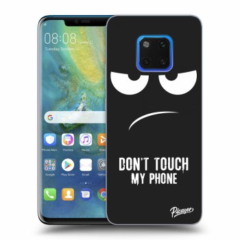 Picasee silikónový čierny obal pre Huawei Mate 20 Pro - Don't Touch My Phone
