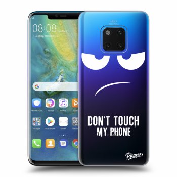 Picasee silikónový prehľadný obal pre Huawei Mate 20 Pro - Don't Touch My Phone