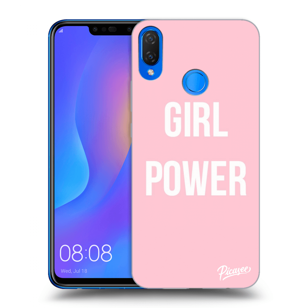 Picasee silikónový čierny obal pre Huawei Nova 3i - Girl power