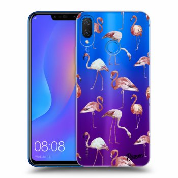 Picasee silikónový prehľadný obal pre Huawei Nova 3i - Flamingos