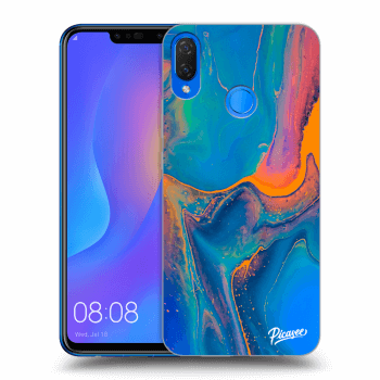 Picasee silikónový prehľadný obal pre Huawei Nova 3i - Rainbow