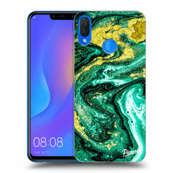 Picasee silikónový prehľadný obal pre Huawei Nova 3i - Green Gold