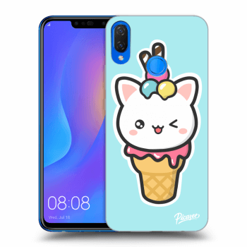 Picasee silikónový prehľadný obal pre Huawei Nova 3i - Ice Cream Cat