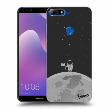 Picasee silikónový čierny obal pre Huawei Y7 Prime (2018) - Astronaut