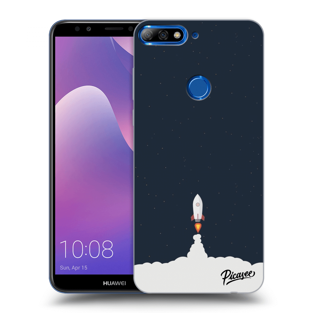 Picasee silikónový prehľadný obal pre Huawei Y7 Prime (2018) - Astronaut 2