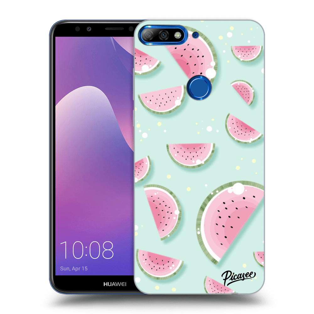 Picasee silikónový prehľadný obal pre Huawei Y7 Prime (2018) - Watermelon 2