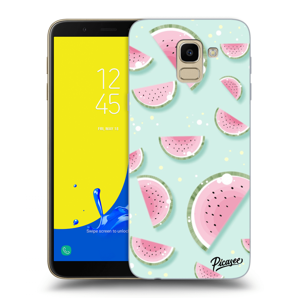Picasee silikónový prehľadný obal pre Samsung Galaxy J6 J600F - Watermelon 2
