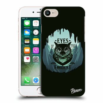Picasee silikónový čierny obal pre Apple iPhone 8 - Forest owl