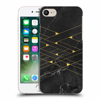 Picasee silikónový čierny obal pre Apple iPhone 8 - Gold Minimal