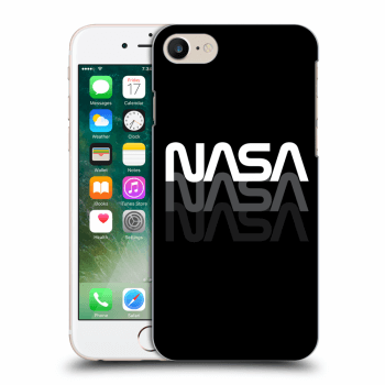 Picasee silikónový čierny obal pre Apple iPhone 8 - NASA Triple