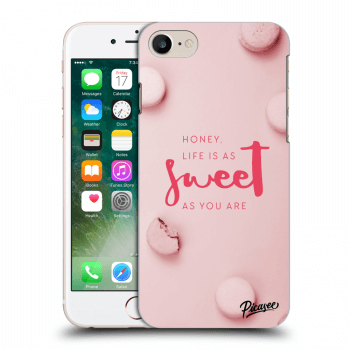 Picasee silikónový prehľadný obal pre Apple iPhone 8 - Life is as sweet as you are