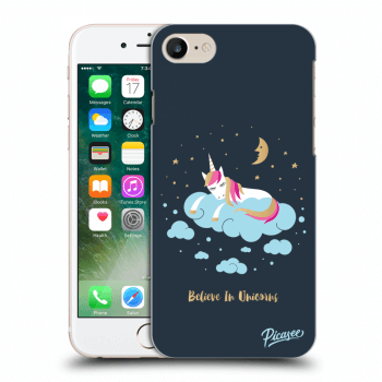 Picasee silikónový čierny obal pre Apple iPhone 8 - Believe In Unicorns