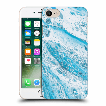 Picasee silikónový čierny obal pre Apple iPhone 8 - Blue liquid