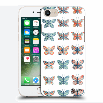Picasee silikónový čierny obal pre Apple iPhone 8 - Butterflies